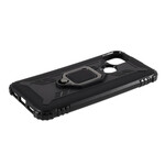 Coque Google Pixel 5 Ring et Fibre Carbone