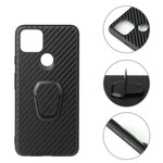 Coque Google Pixel 5 Fibre Carbone Anneau-Support Coque Google Pixel 5 Fibre Carbone Anneau-Support