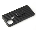 Coque Google Pixel 5 Fibre Carbone Anneau-Support Coque Google Pixel 5 Fibre Carbone Anneau-Support