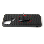 Coque Google Pixel 5 Fibre Carbone Anneau-Support Coque Google Pixel 5 Fibre Carbone Anneau-Support