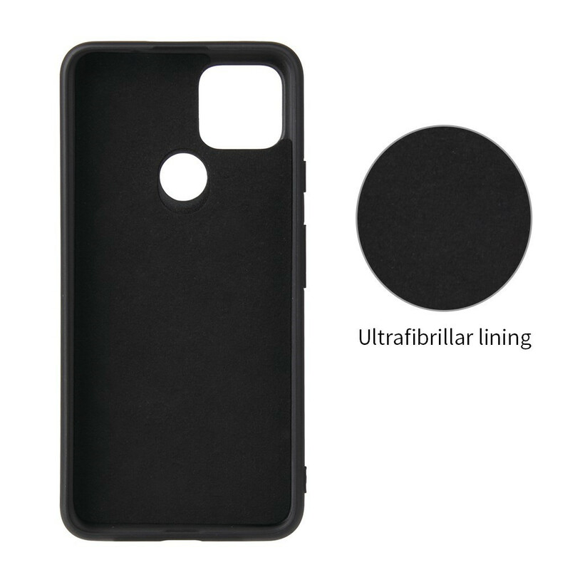 Coque Google Pixel 5 Fibre Carbone Anneau-Support