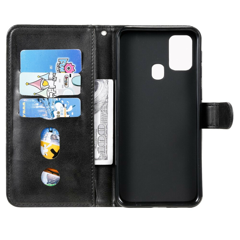 Housse Samsung Galaxy M31 Vintage Porte-Monnaie