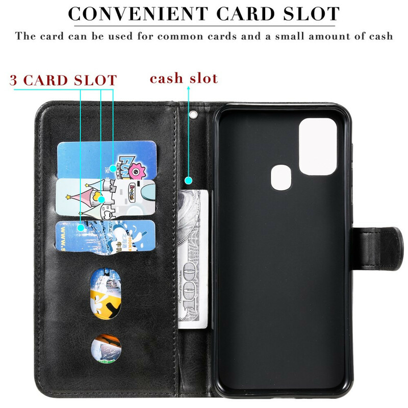 Housse Samsung Galaxy M31 Vintage Porte-Monnaie Housse Samsung Galaxy M31 Vintage Porte-Monnaie