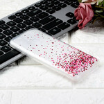 Coque Samsung Galaxy M31 Transparente Multiples Coeurs Rouges Coque Samsung Galaxy M31 Transparente Multiples Coeurs Rouges