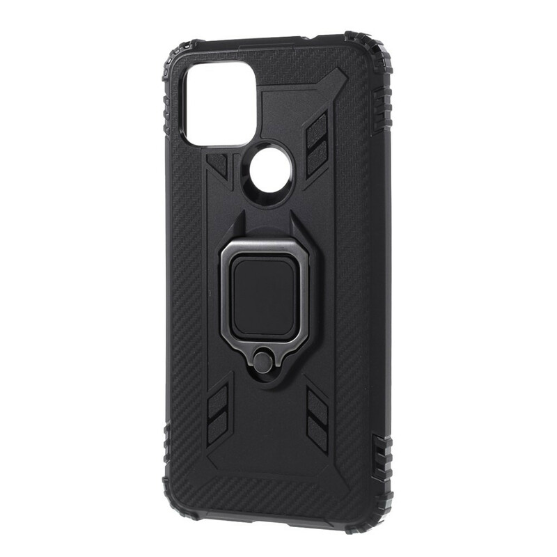 Coque Google Pixel 4A 5G Ring et Fibre Carbone