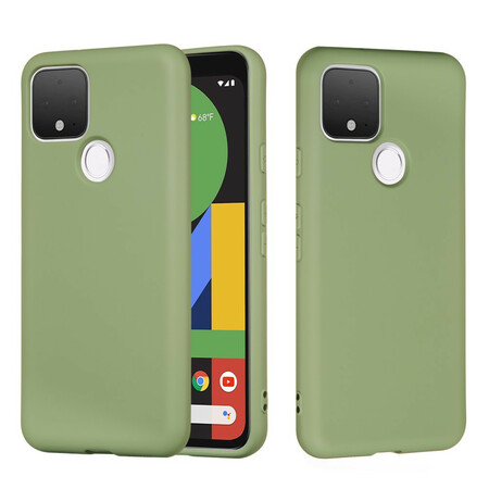 Coque Google Pixel 4A 5G Conception Silicone Liquide avec Lanière