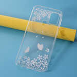 Coque Samsung Galaxy M31 Transparente Papillons et Fleurs Coque Samsung Galaxy M31 Transparente Papillons et Fleurs