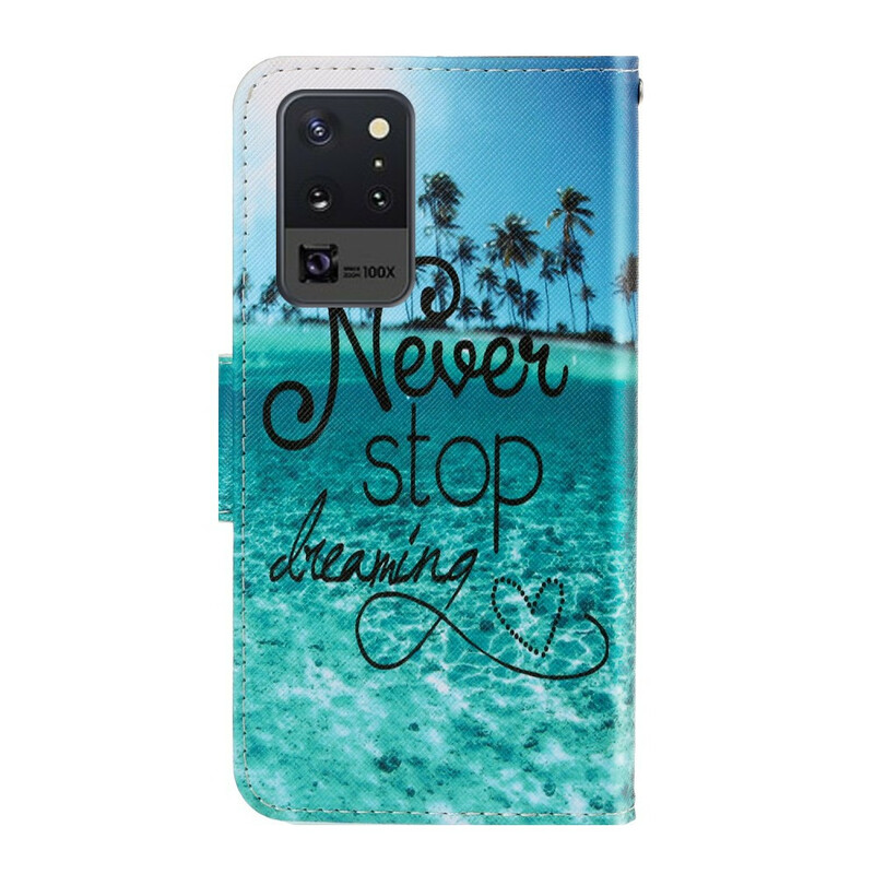Housse Samsung Galaxy Note 20 Ultra Never Stop Dreaming Marine Housse Samsung Galaxy Note 20 Ultra Never Stop Dreaming Marine