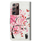 Housse Samsung Galaxy Note 20 Ultra Arbre Rose