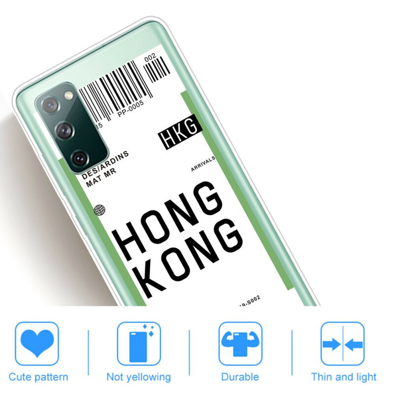 Coque iPhone 12 Pro Max Boarding Pass to Hong Kong