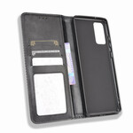 Flip Cover Samsung Galaxy S20 FE Effet Cuir Vintage Stylisé Flip Cover Samsung Galaxy S20 FE Effet Cuir Vintage Stylisé