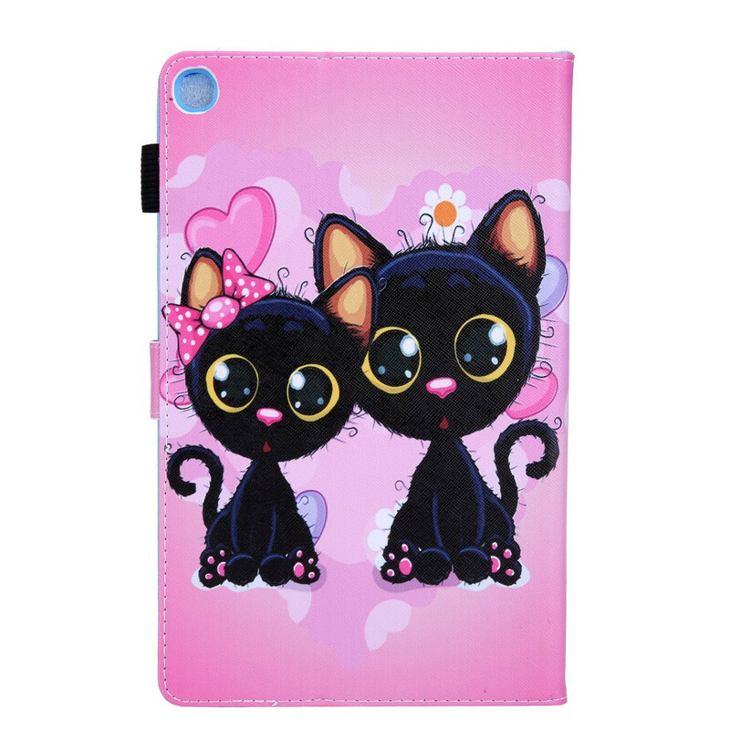 Housse Samsung Galaxy Tab A 8.0 (2019) Couple de Chats