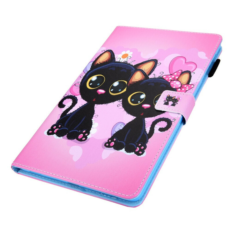 Housse Samsung Galaxy Tab A 8.0 (2019) Couple de Chats