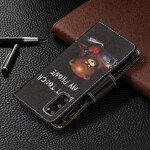 Housse Samsung Galaxy S20 Poche Zippée Ours Housse Samsung Galaxy S20 Poche Zippée Ours