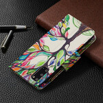 Housse Samsung Galaxy S20 Poche Zippée Arbre