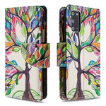 Housse Samsung Galaxy S20 Poche Zippée Arbre Housse Samsung Galaxy S20 Poche Zippée Arbre