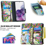Housse Samsung Galaxy S20 Poche Zippée Arbre Housse Samsung Galaxy S20 Poche Zippée Arbre