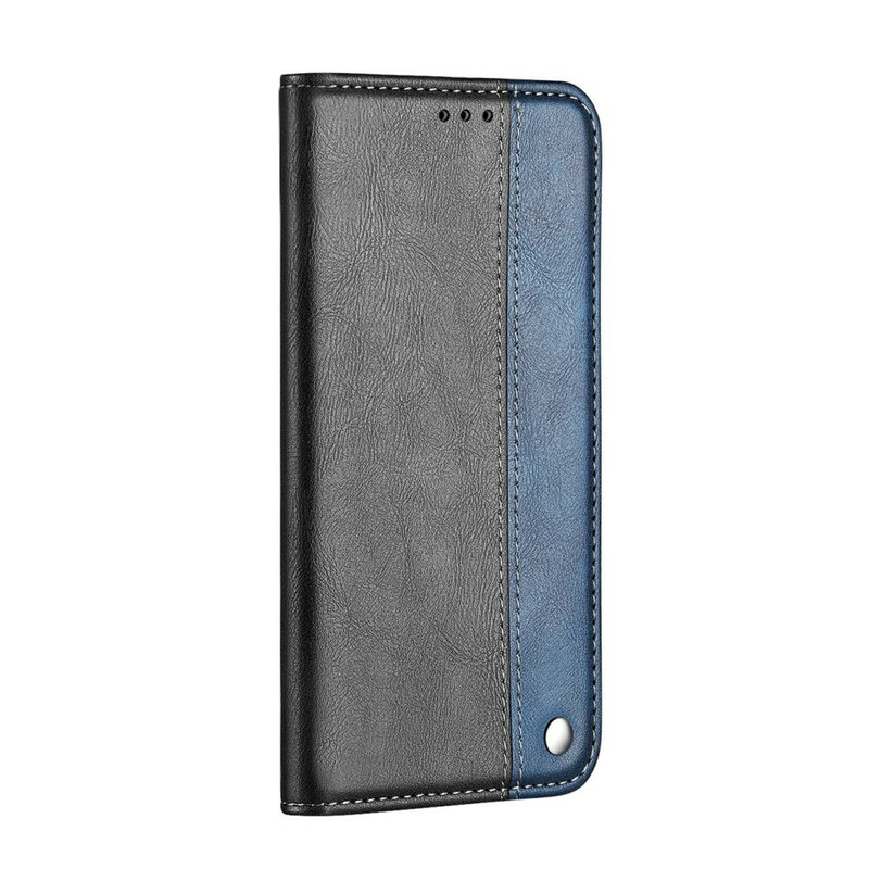 Flip Cover Samsung Galaxy S20 Ultra Bicolore Effet Cuir Flip Cover Samsung Galaxy S20 Ultra Bicolore Effet Cuir