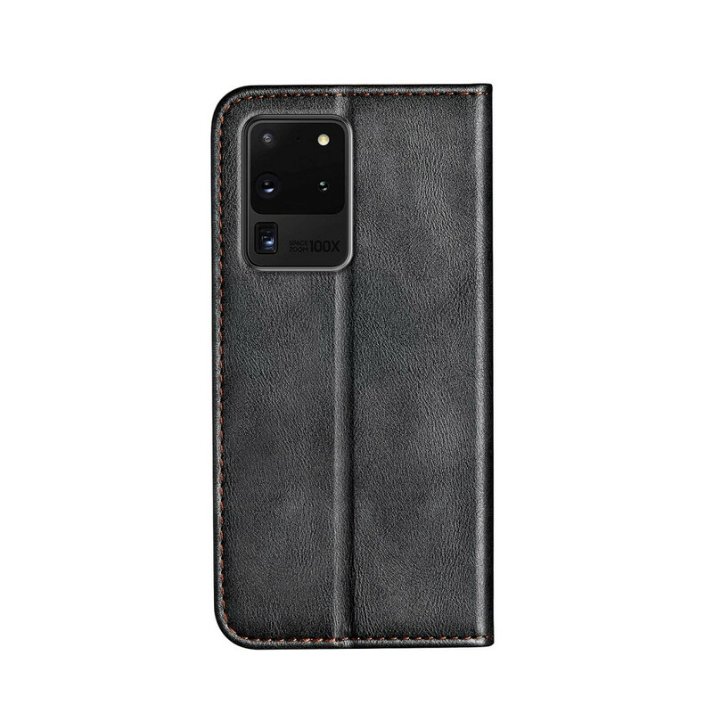 Flip Cover Samsung Galaxy S20 Ultra Bicolore Effet Cuir Flip Cover Samsung Galaxy S20 Ultra Bicolore Effet Cuir