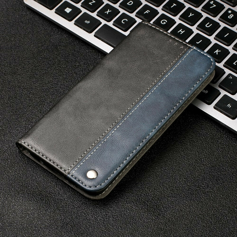 Flip Cover Samsung Galaxy S20 Ultra Bicolore Effet Cuir Flip Cover Samsung Galaxy S20 Ultra Bicolore Effet Cuir