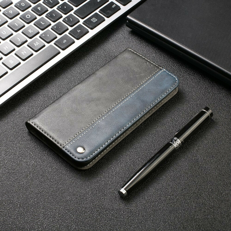 Flip Cover Samsung Galaxy S20 Ultra Bicolore Effet Cuir Flip Cover Samsung Galaxy S20 Ultra Bicolore Effet Cuir