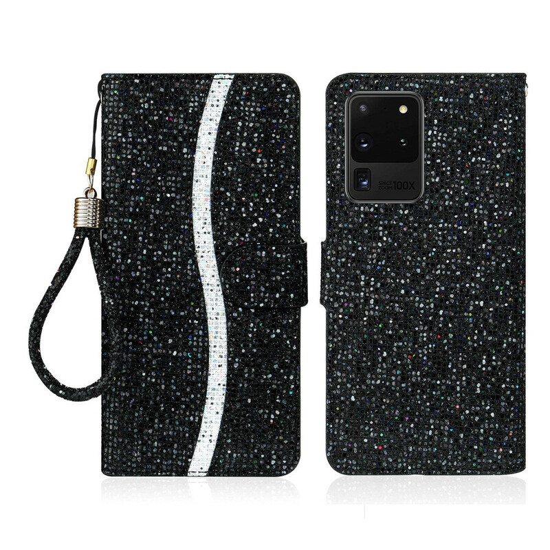 Housse Samsung Galaxy S20 Ultra Paillettes S Design Housse Samsung Galaxy S20 Ultra Paillettes S Design