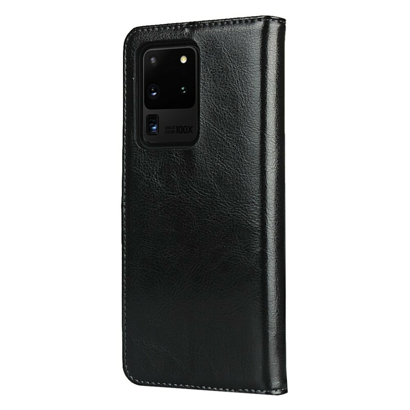 Flip Cover Samsung Galaxy S20 Ultra Cuir Véritable Flip Cover Samsung Galaxy S20 Ultra Cuir Véritable