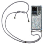 Coque Samsung Galaxy S20 Ultra Paillettes avec Cordon