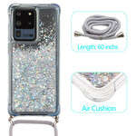 Coque Samsung Galaxy S20 Ultra Paillettes avec Cordon Coque Samsung Galaxy S20 Ultra Paillettes avec Cordon