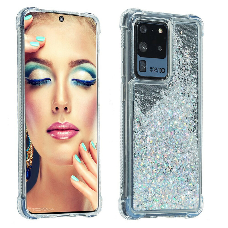 Coque Samsung Galaxy S20 Plus Paillettes Coins Renforcés Coque Samsung Galaxy S20 Plus Paillettes Coins Renforcés