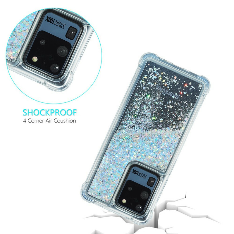 Coque Samsung Galaxy S20 Plus Paillettes Coins Renforcés Coque Samsung Galaxy S20 Plus Paillettes Coins Renforcés