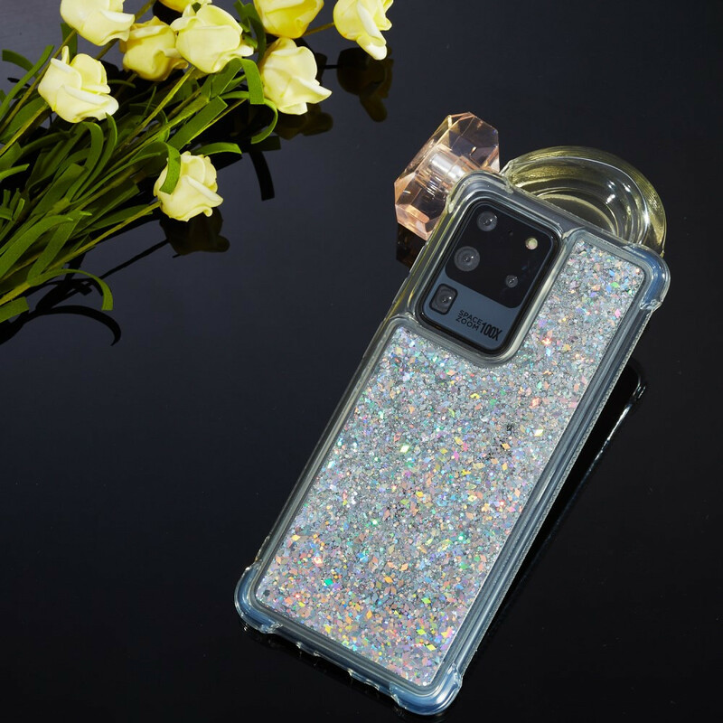 Coque Samsung Galaxy S20 Plus Paillettes Coins Renforcés Coque Samsung Galaxy S20 Plus Paillettes Coins Renforcés