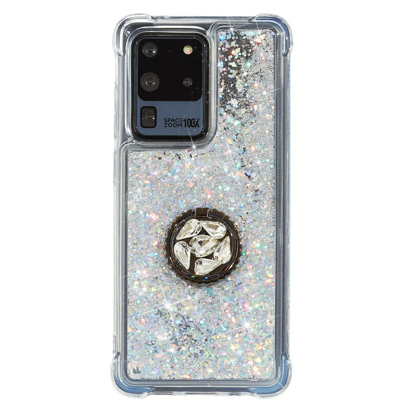 Coque Samsung Galaxy S20 Ultra Paillettes Anneau-Support Coque Samsung Galaxy S20 Ultra Paillettes Anneau-Support