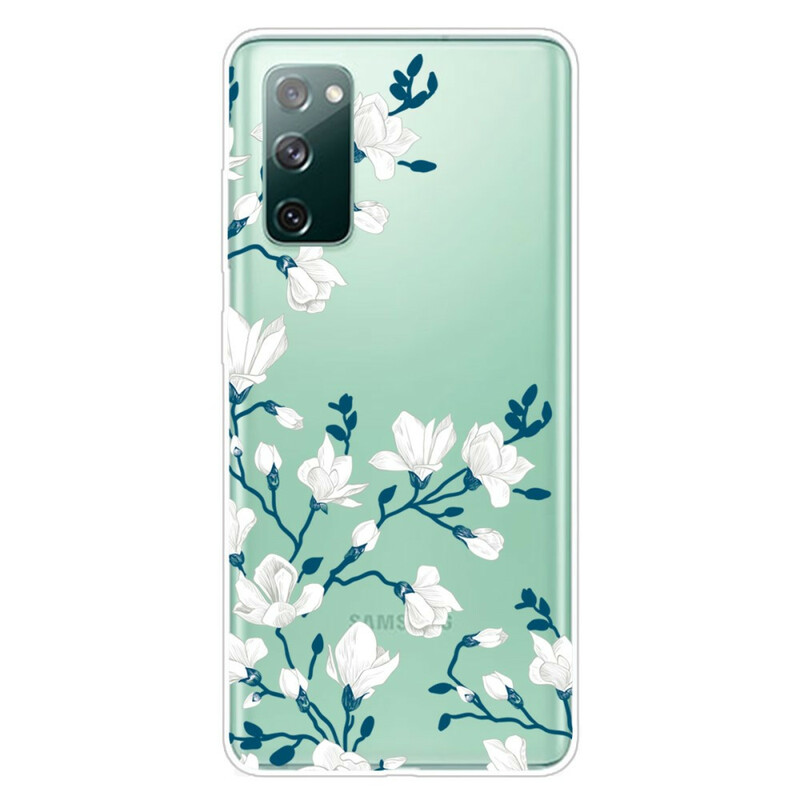 Coque Samsung Galaxy S20 FE Fleurs Blanches - Ma Coque