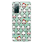 Coque Samsung Galaxy S20 FE Transparente Funny Pandas