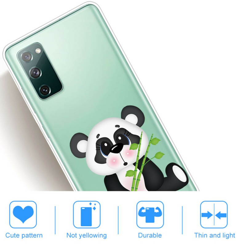 Coque Samsung Galaxy S20 FE Transparente Panda Triste