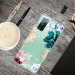 Coque Samsung Galaxy S20 FE Transparente Fleurs Aquarelle