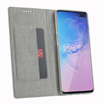 Flip Cover Samsung Galaxy S10 5G Texturée VILI DMX