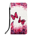 Housse Samsung Galaxy S10 5G Papillons Rouges