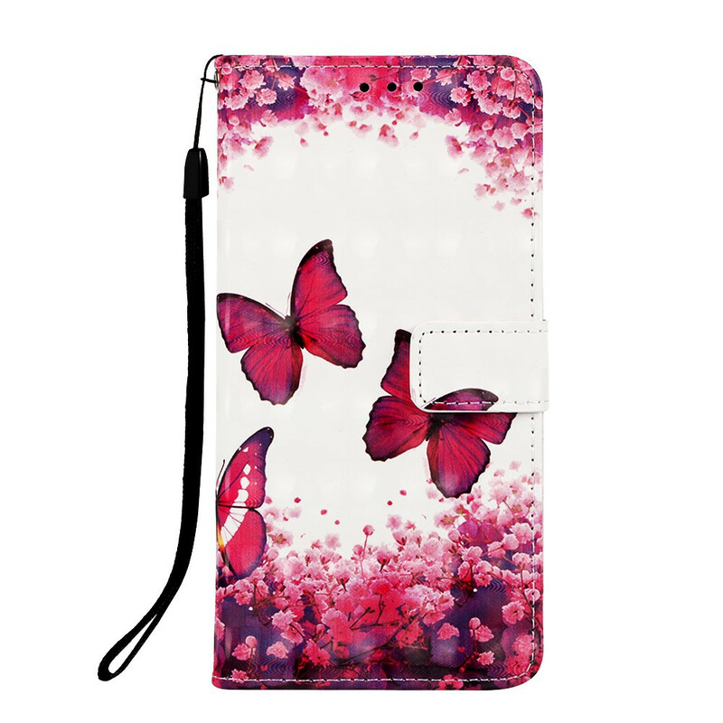 Housse Samsung Galaxy S10 5G Papillons Rouges Housse Samsung Galaxy S10 5G Papillons Rouges