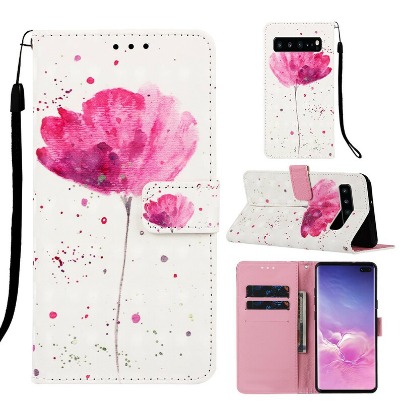 Housse Samsung Galaxy S10 5G Coquelicot Aquarelle Housse Samsung Galaxy S10 5G Coquelicot Aquarelle