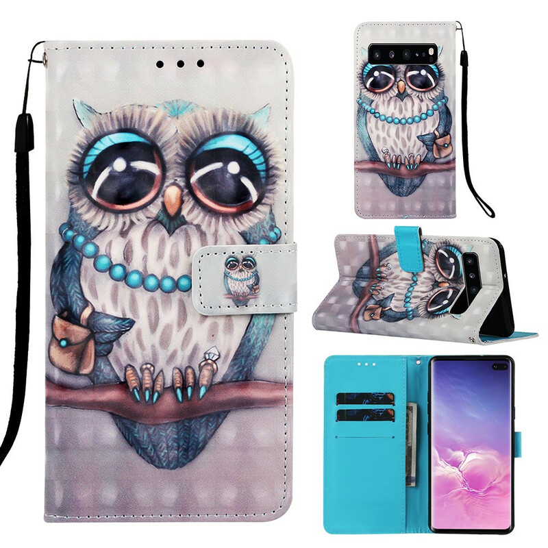 Housse Samsung Galaxy S10 5G Miss Hibou Housse Samsung Galaxy S10 5G Miss Hibou
