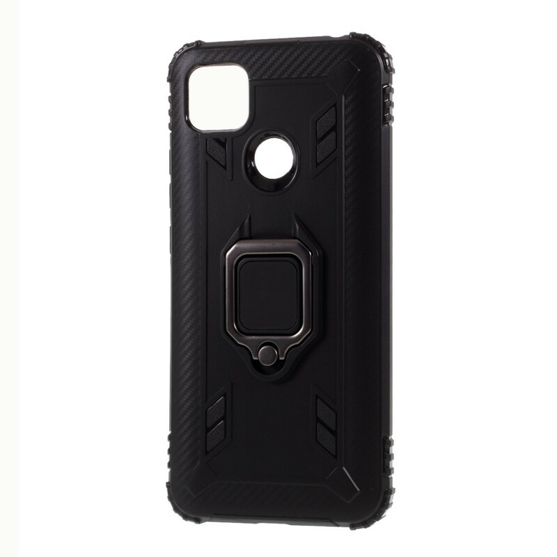 Coque Xiaomi Redmi 9C Ring Style Fibre Carbone Coque Xiaomi Redmi 9C Ring Style Fibre Carbone