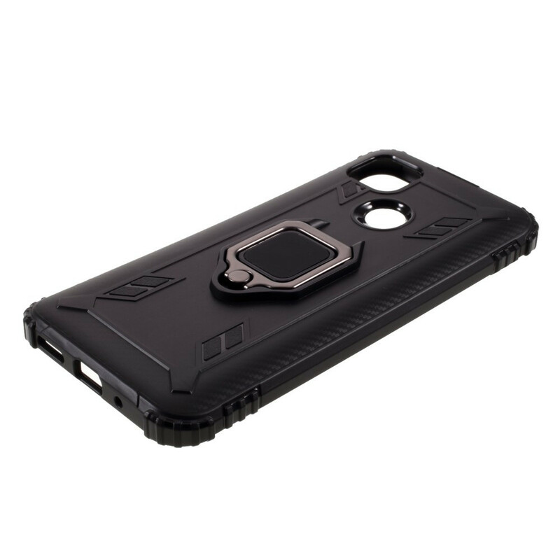 Coque Xiaomi Redmi 9C Ring Style Fibre Carbone Coque Xiaomi Redmi 9C Ring Style Fibre Carbone