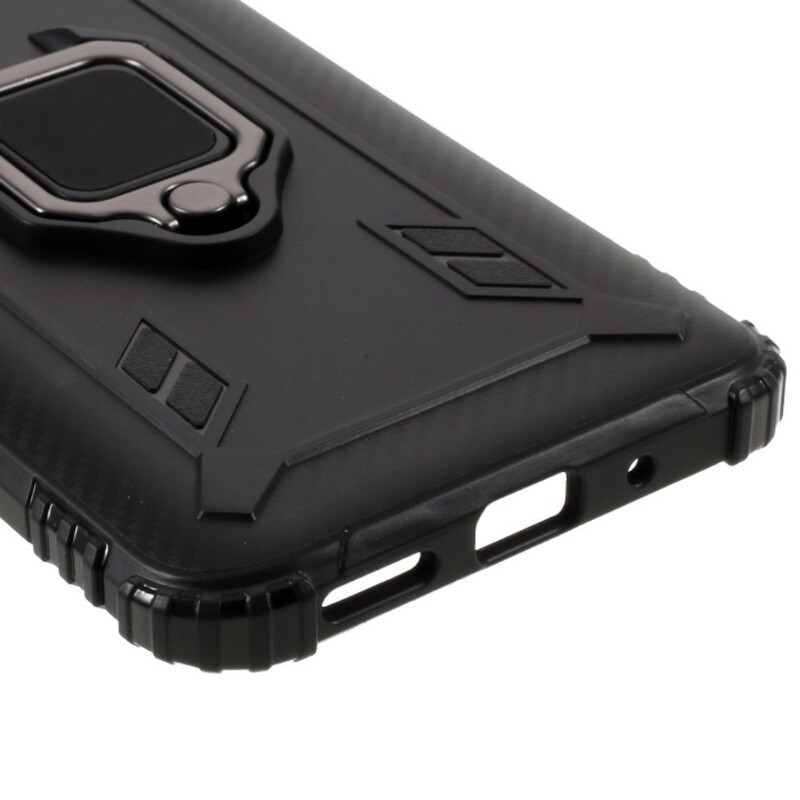 Coque Xiaomi Redmi 9C Ring Style Fibre Carbone Coque Xiaomi Redmi 9C Ring Style Fibre Carbone
