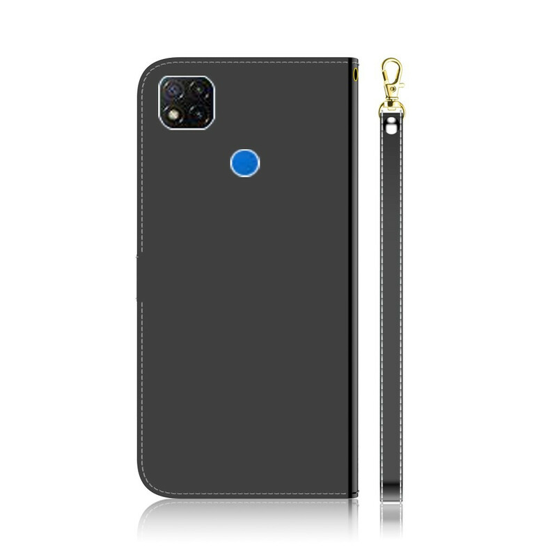 Housse Xiaomi Redmi 9A Simili Cuir Couverture MIroir Housse Xiaomi Redmi 9A Simili Cuir Couverture MIroir