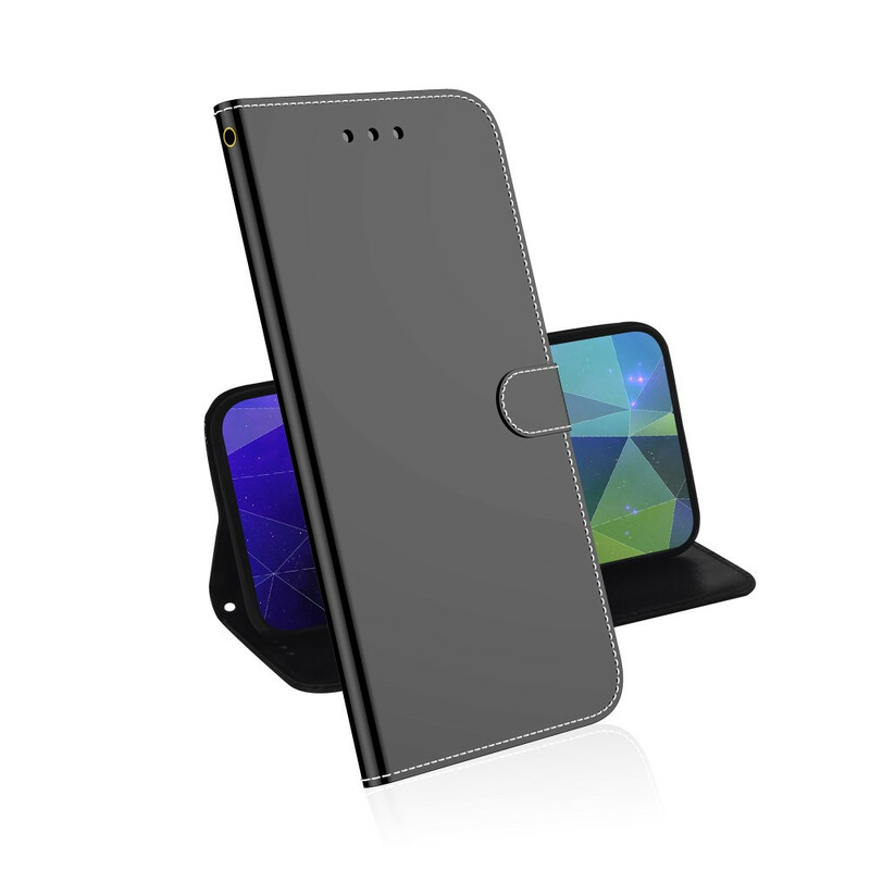 Housse Xiaomi Redmi 9A Simili Cuir Couverture MIroir Housse Xiaomi Redmi 9A Simili Cuir Couverture MIroir