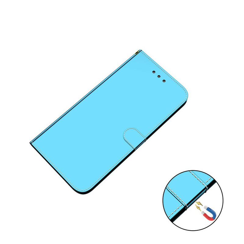 Housse Xiaomi Redmi 9A Simili Cuir Couverture MIroir Housse Xiaomi Redmi 9A Simili Cuir Couverture MIroir