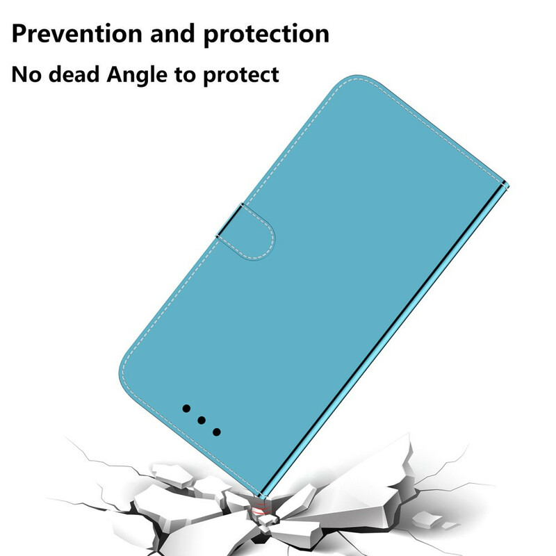 Housse Xiaomi Redmi 9A Simili Cuir Couverture MIroir Housse Xiaomi Redmi 9A Simili Cuir Couverture MIroir