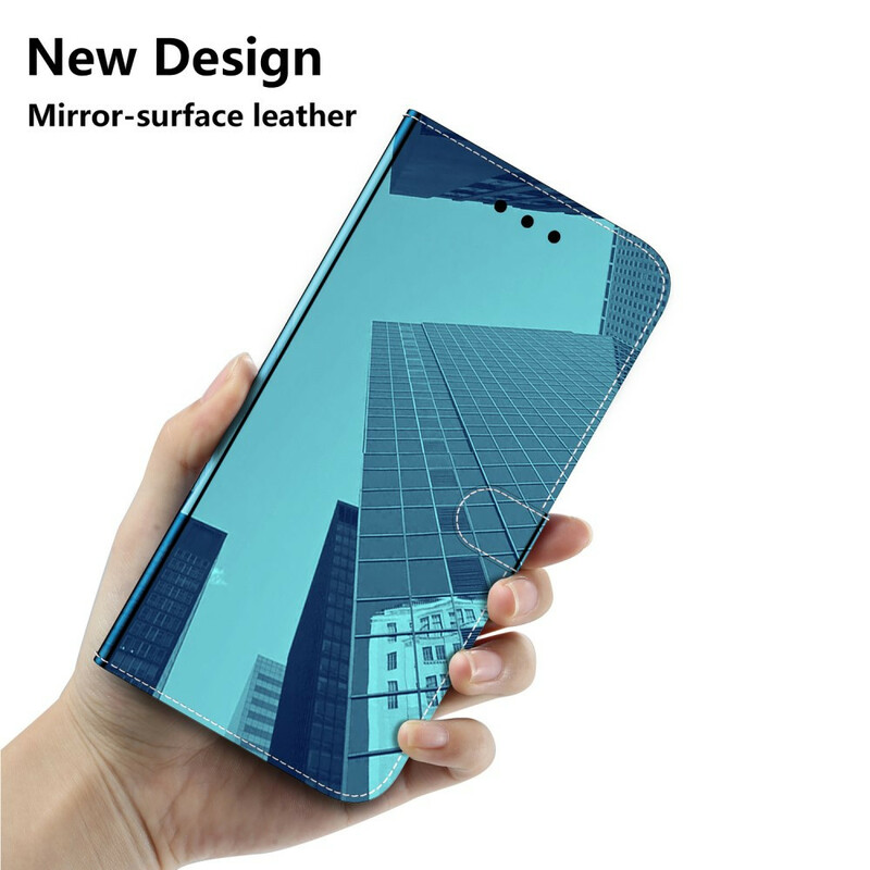 Housse Xiaomi Redmi 9A Simili Cuir Couverture MIroir Housse Xiaomi Redmi 9A Simili Cuir Couverture MIroir